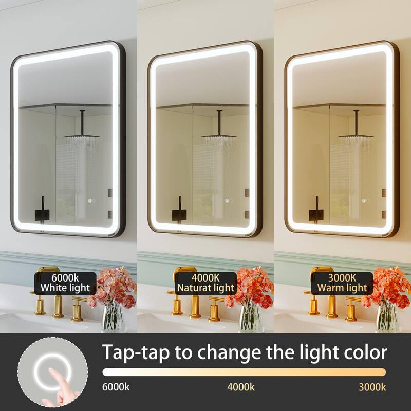 6000K White light  
4000K Natural light  
3000K Warm light  

Tap-tap to change the light color  
6000K 4000K 3000K
