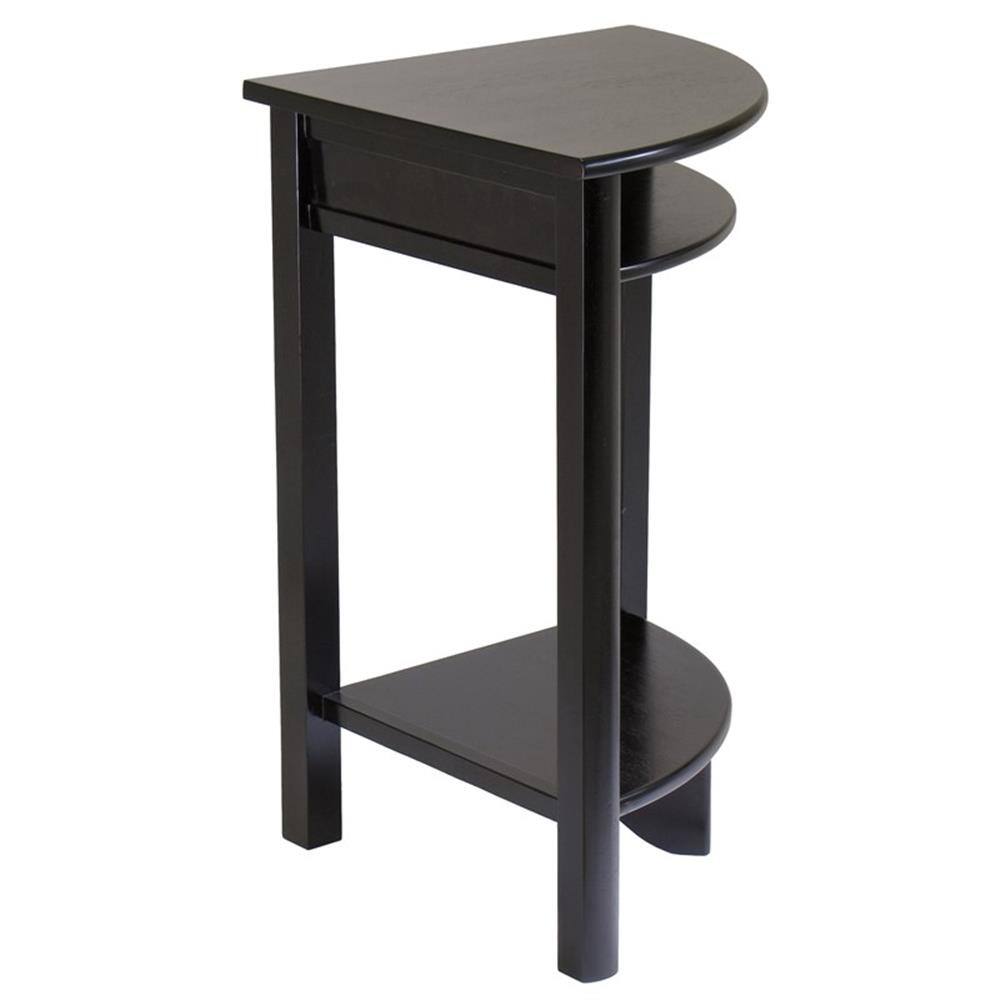Left. Winsome Wood - Liso Corner Table, Cube Storage - Espresso.