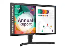 LG - 27" IPS UHD Computer Monitor 5 ms FreeSync (AMD Adaptive Sync) sRGB 99% (CIE1931) Flat Panel 27BN85UN-B - Black