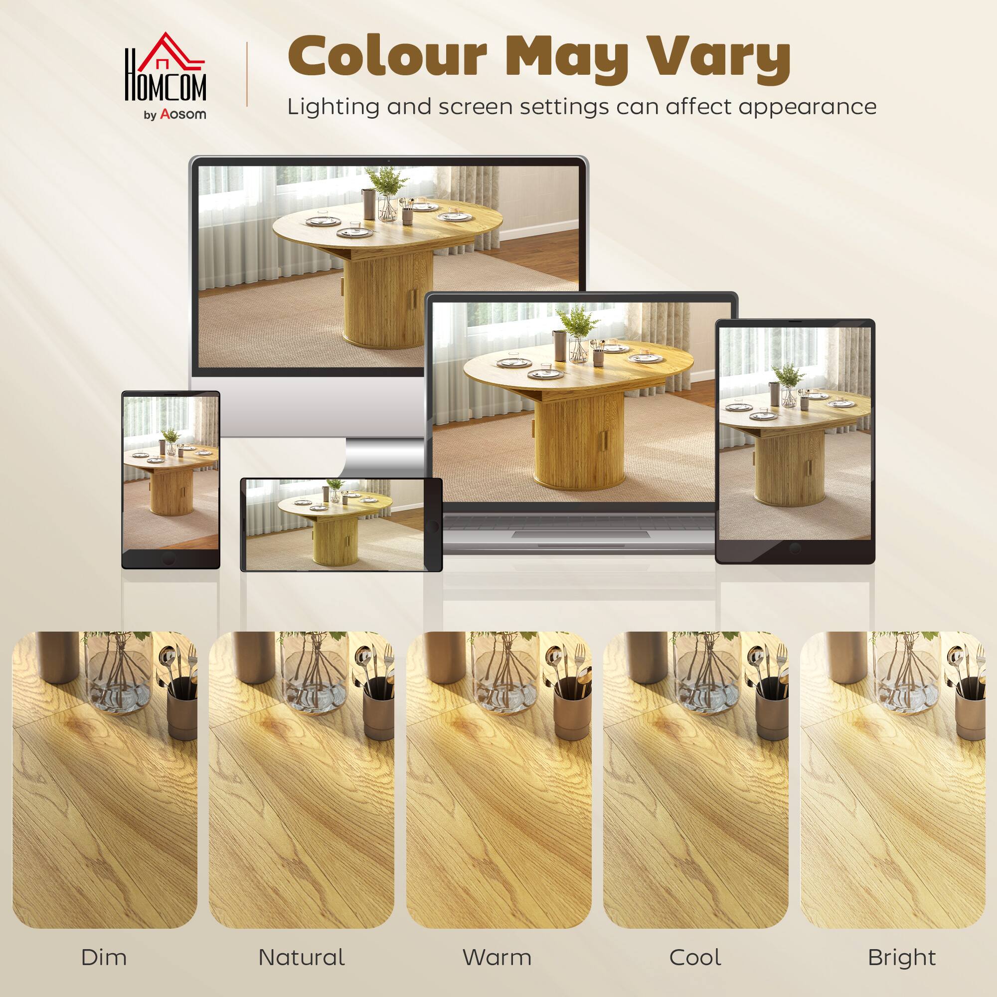 HOMCOM by Aosom

Colour May Vary

Lighting and screen settings can affect appearance

Dim Natural Warm Cool Bright