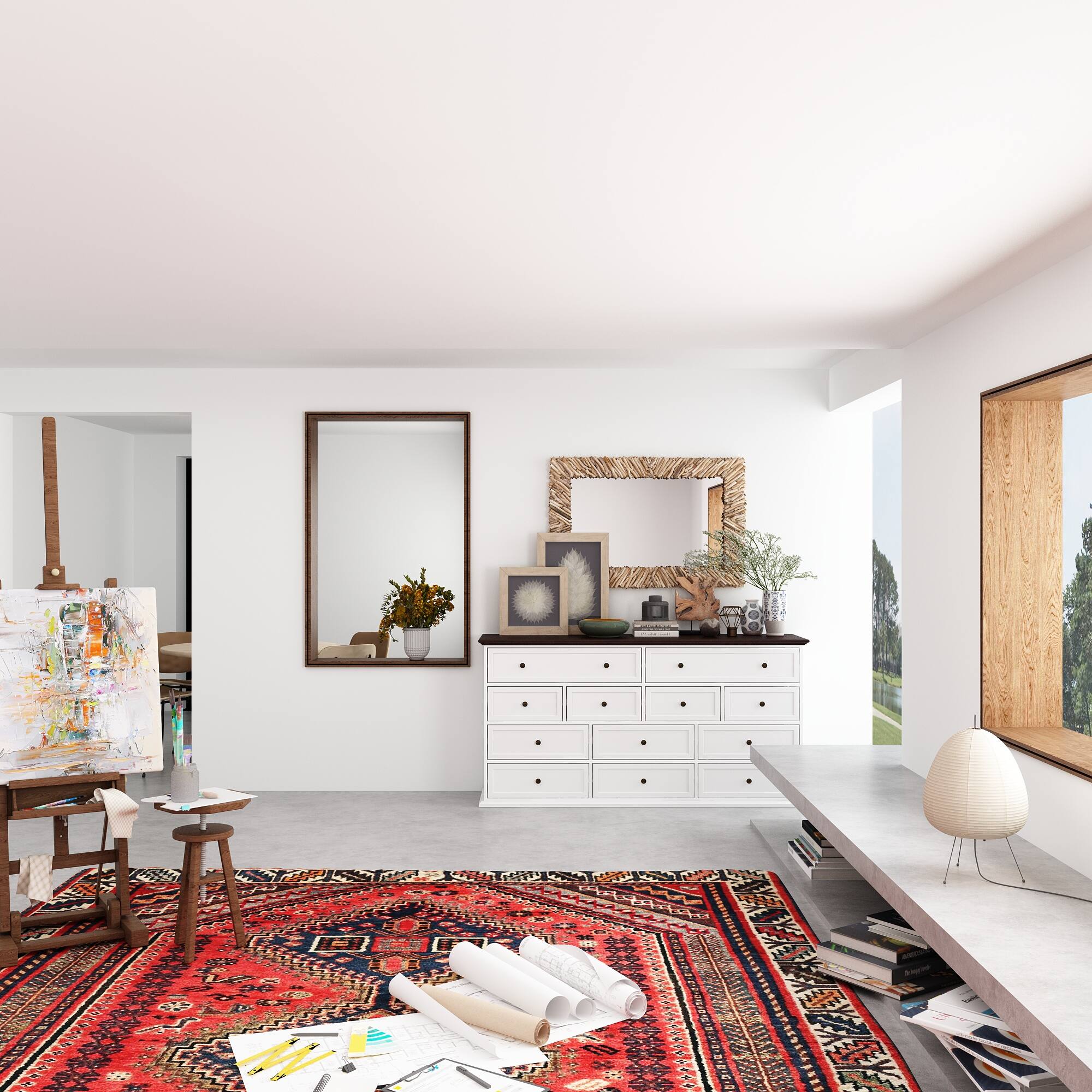 Alt View 10. Famapy - Famapy Multi - Drawer Dresser: Elevate Storage with Timeless Elegance - White.