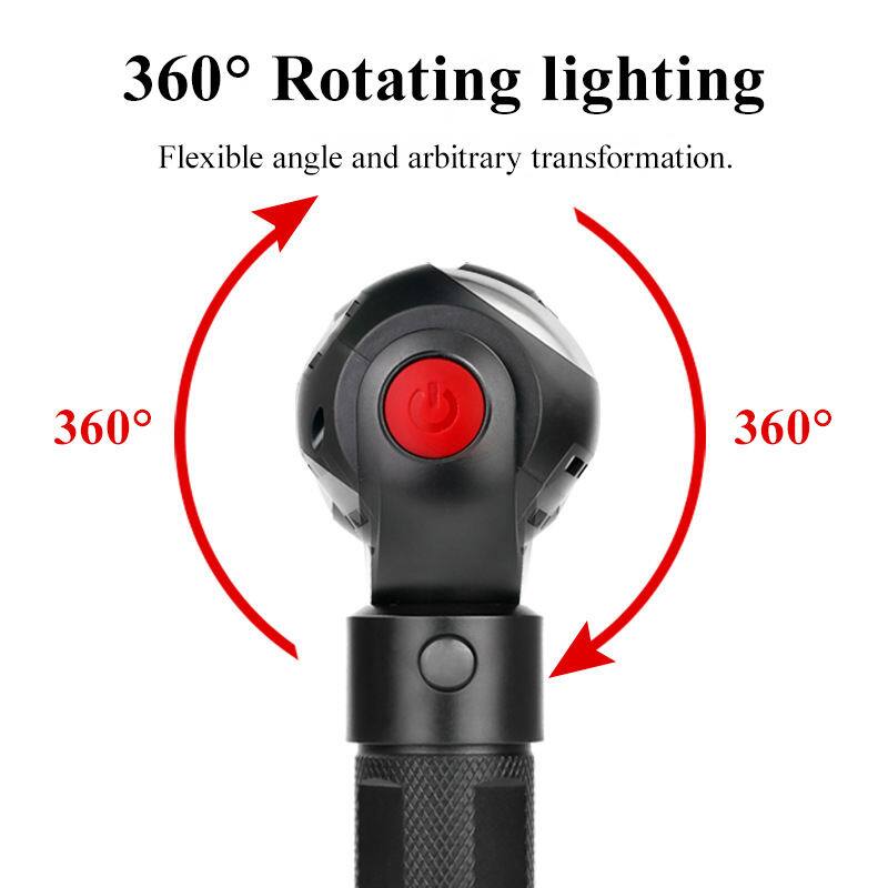 360° Rotating lighting  
Flexible angle and arbitrary transformation.