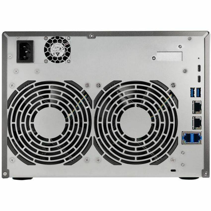 Alt View 2. Asustor - Asustor Lockerstor 8 Gen3 AS6808T 8 Bay NAS, AMD Ryzen Quad-Core 2.3 GHz, 16GB RAM ECC DDR5, 4 M.2 NVMe Slots, Dual 5GbE - Black.