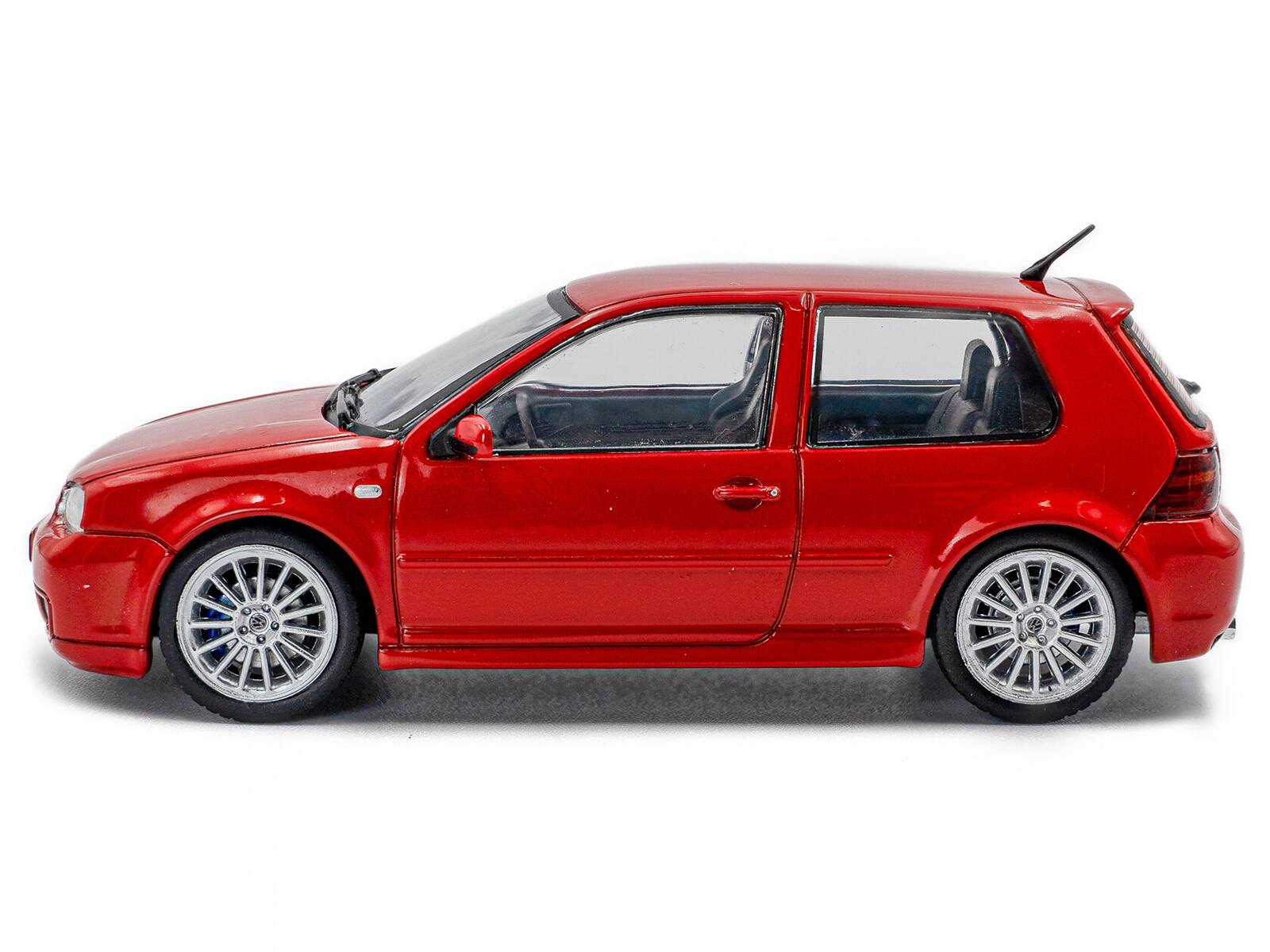 Alt View 1. Solido - 2003 Volkswagen Golf IV R32 Toronto Red 1/43 Diecast Model Car by Solido.