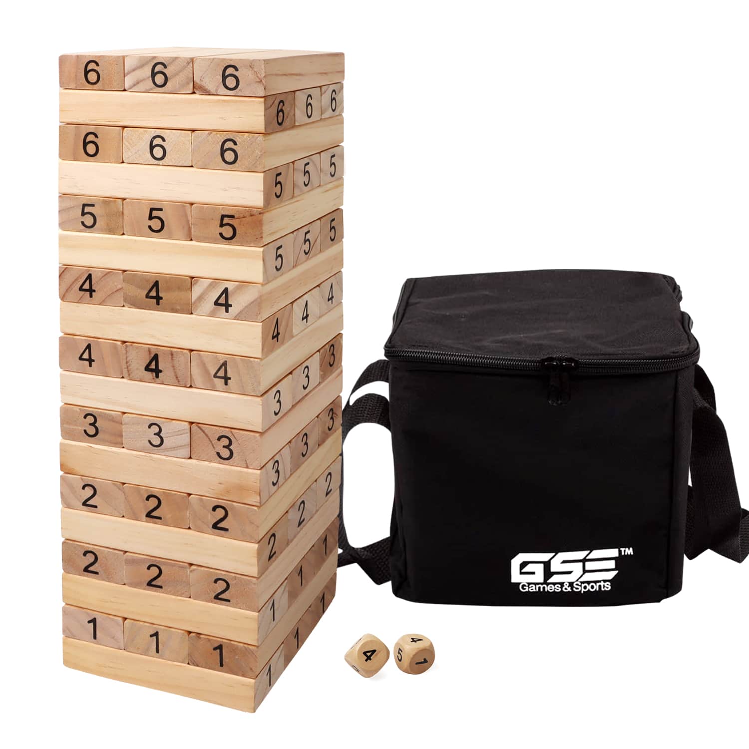 GSE Games & Sports Expert - 54-Piece Medium Tumbling Timbers,Wooden Blocks Stacking Floor Game Set for Kids- Build to Over 3ft price history on PriceWatchPro