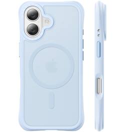 Ornarto - Magnetic for iPhone 17 Case 6.3", Compatible with MagSafe | Slim Translucent Matte Cover - Baby Blue