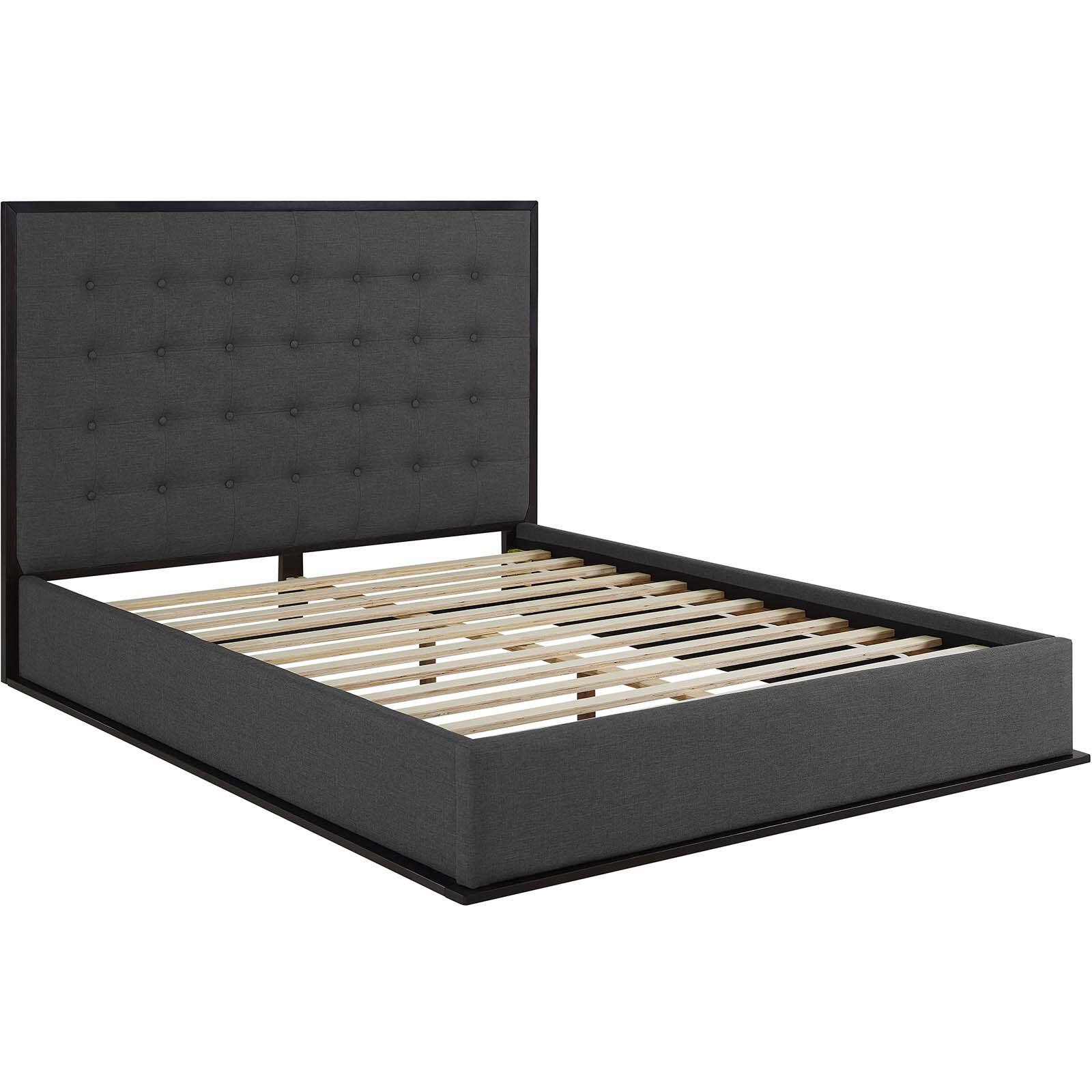 Left. Modway - Adair Spindle Metal Twin Platform Bed - Black.