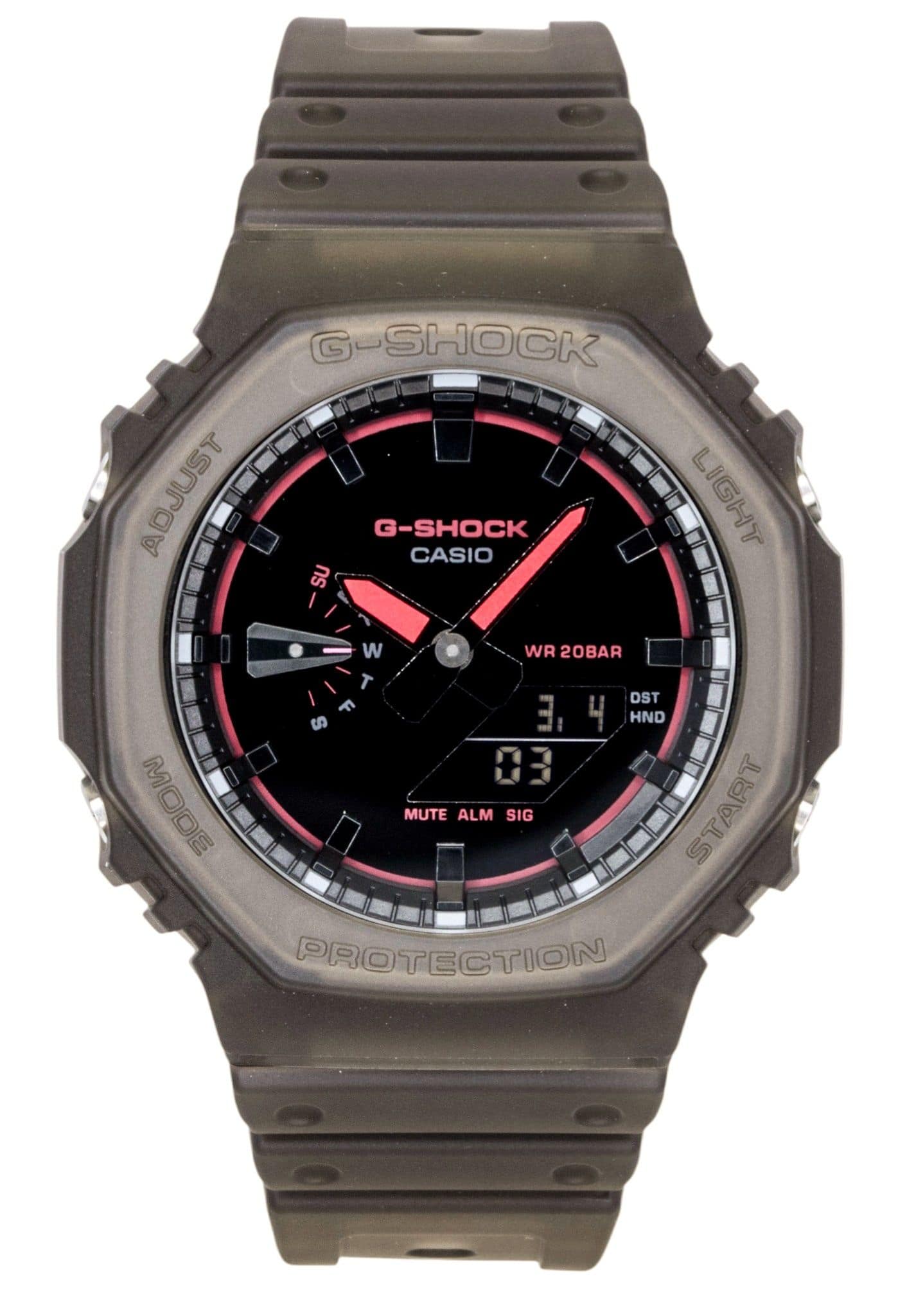 Casio - G-Shock Analog Digital Plastic Strap Dial Quartz GA-2100K-5A 200M Men's Watch - Black price history on PriceWatchPro