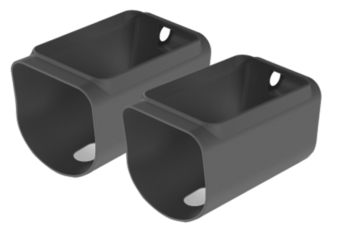 Front. Swann - Silicone Cover (2-Pack) for MaxRanger4K - Black.