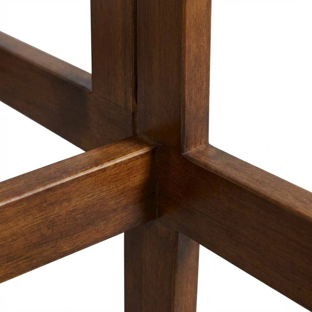 Alt View 2. FurniFact - Warm Brown Folding Console to Dining Table - Warm Brown.