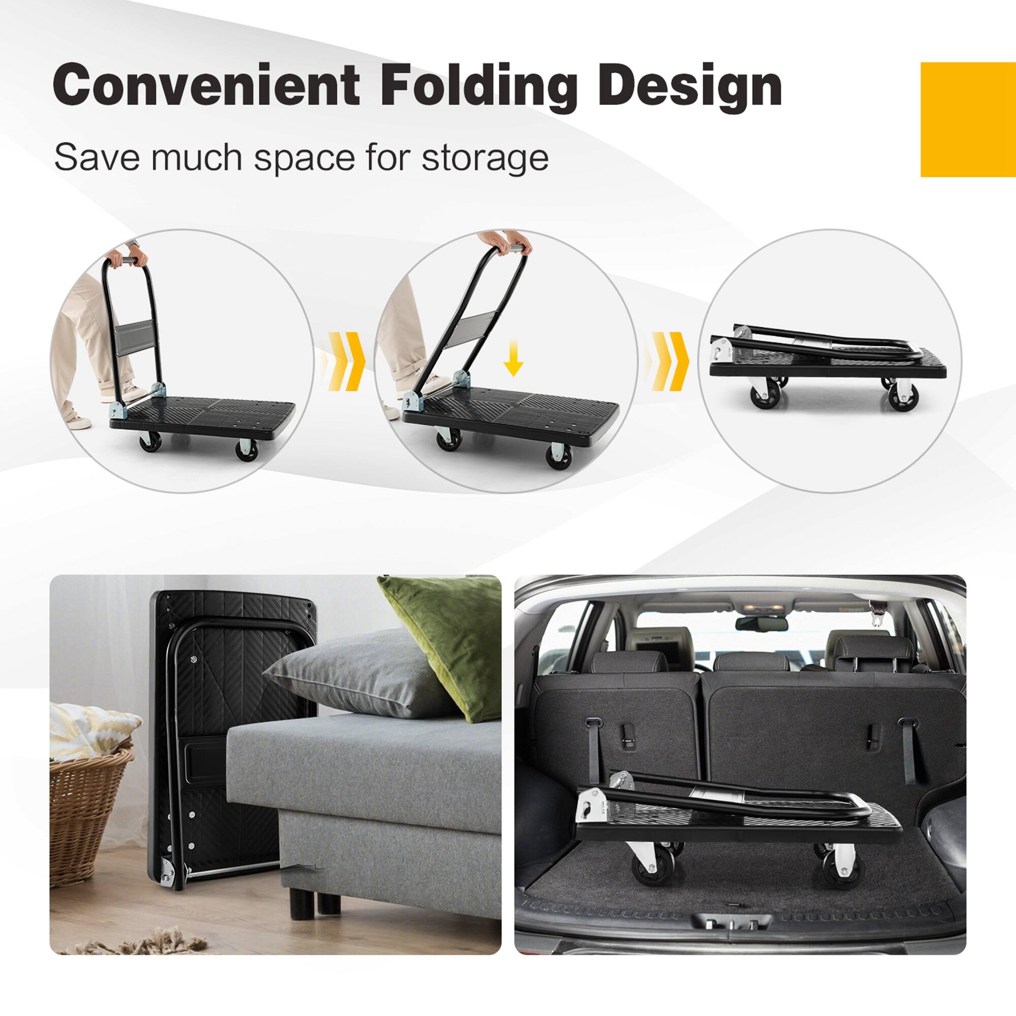 Convenient Folding Design: Save much space for storage.