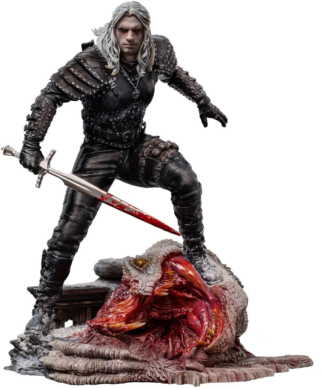 Front. Iron Studios - Iron Studios - The Witcher - BDS Art Scale 1/10 - Geralt of Rivia Statue - COLLECTIBLES - Multicolor.