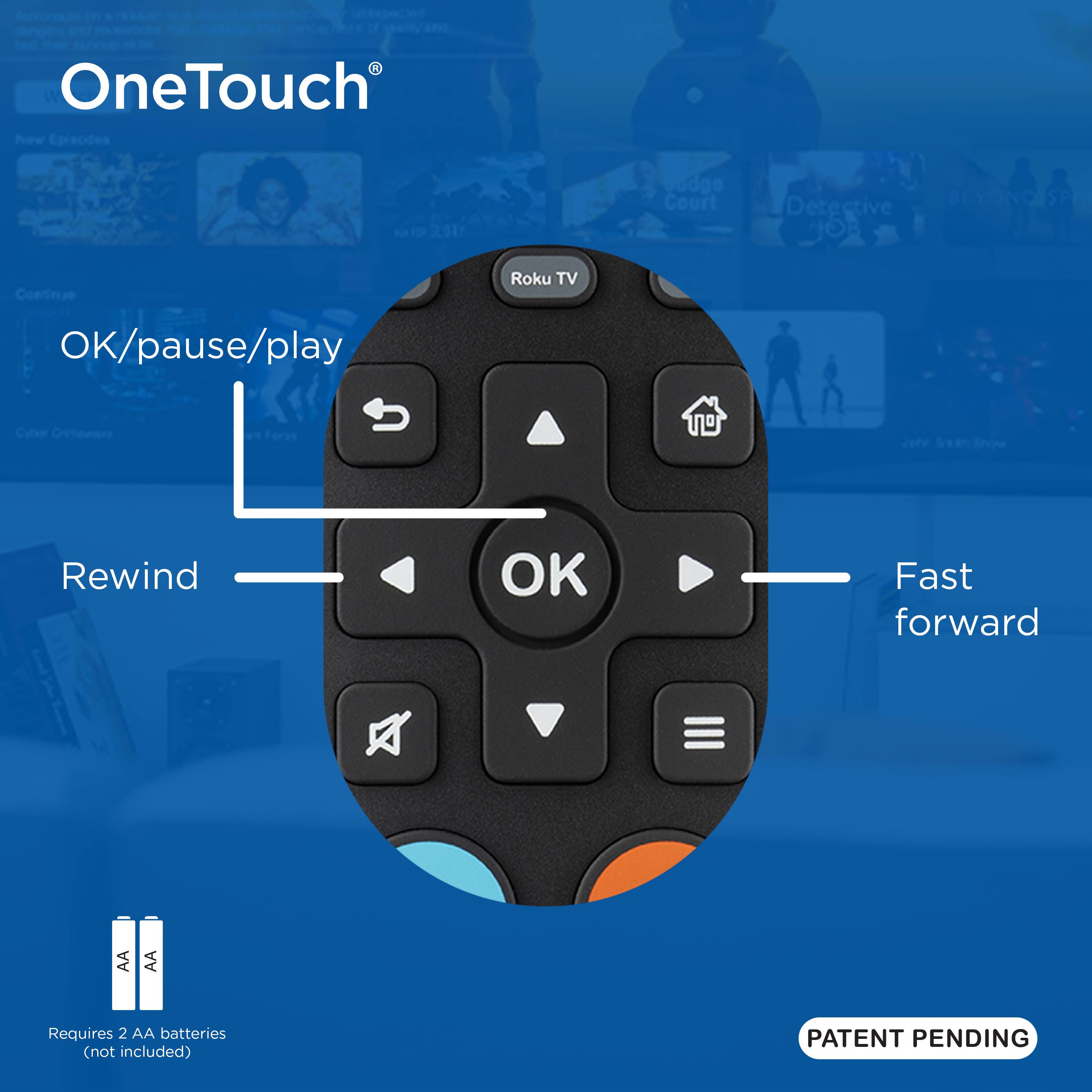 OneTouch®

OK/pause/play

Rewind

Fast forward

Requires 2 AA batteries (not included)

PATENT PENDING