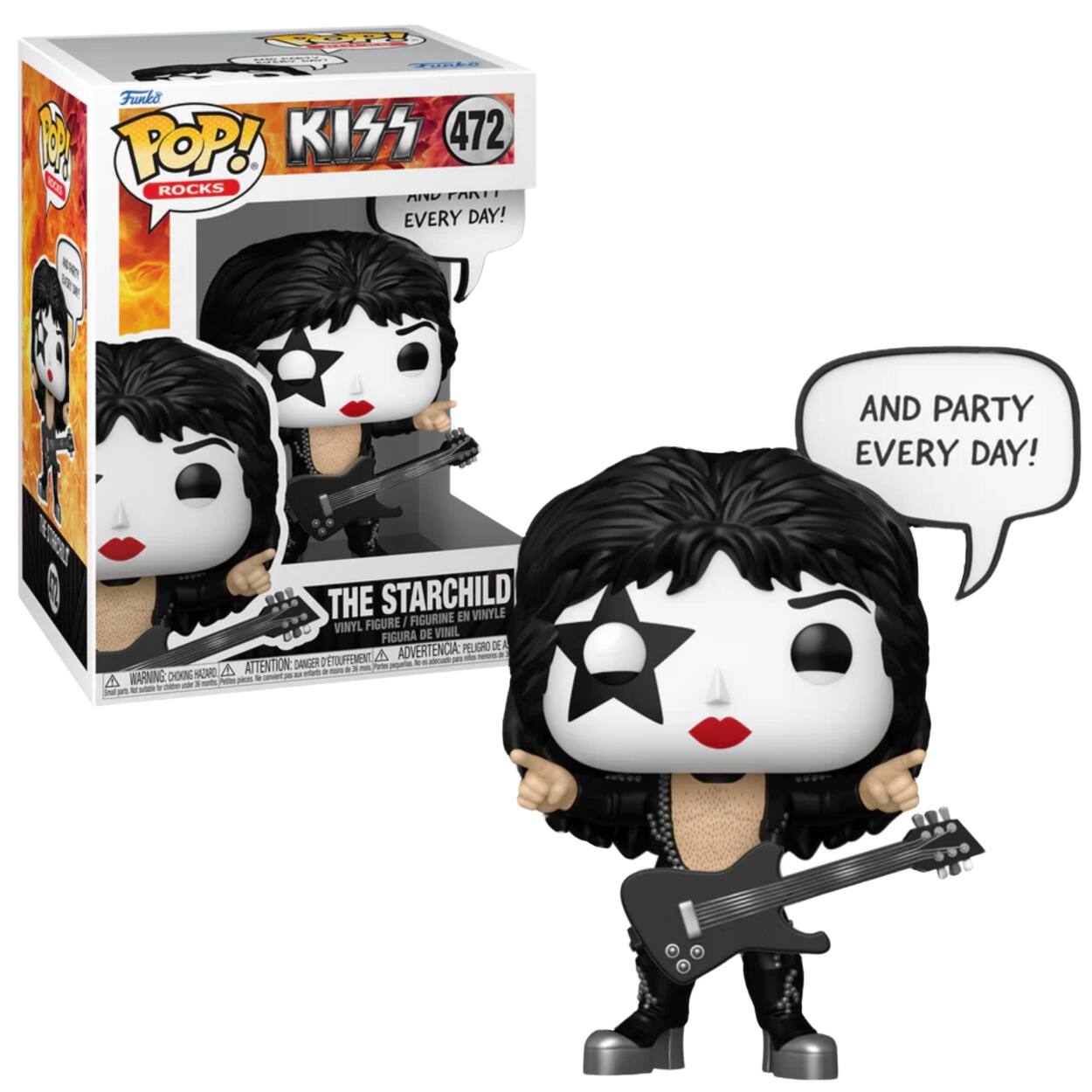 Photos - Action Figures / Transformers Funko  Pop! KISS: The Starchild and Party Every Day - Multicolor 
