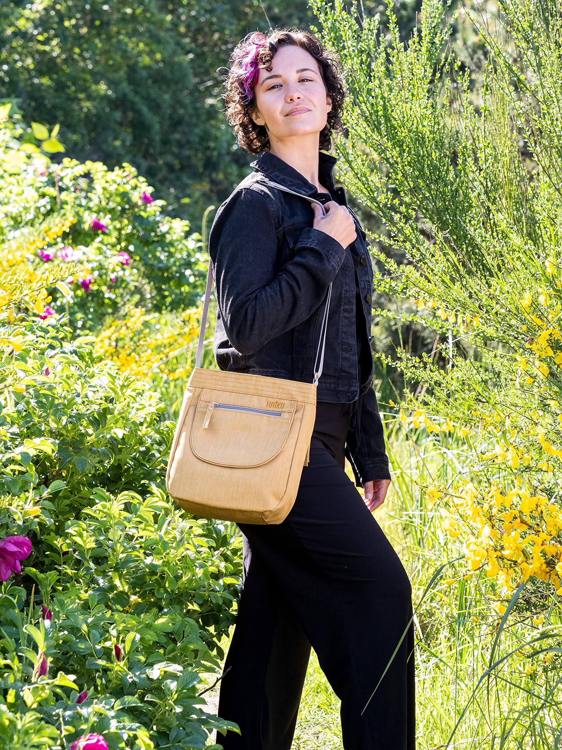 Alt View 2. Haiku - Haiku Jaunt RFID Blocking Crossbody Travel Bag - Honeycomb.