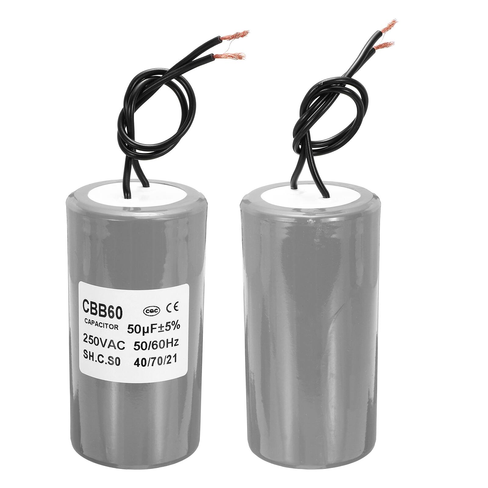 CBB60 CAPACITOR 50µF±5% 250VAC 50/60Hz SH.C.SO 40/70/21