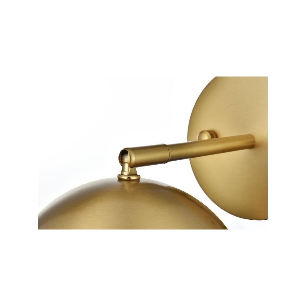 Back. Living District - Othello 6 Inch Wall Sconce in Satin Gold - Satin Gold.