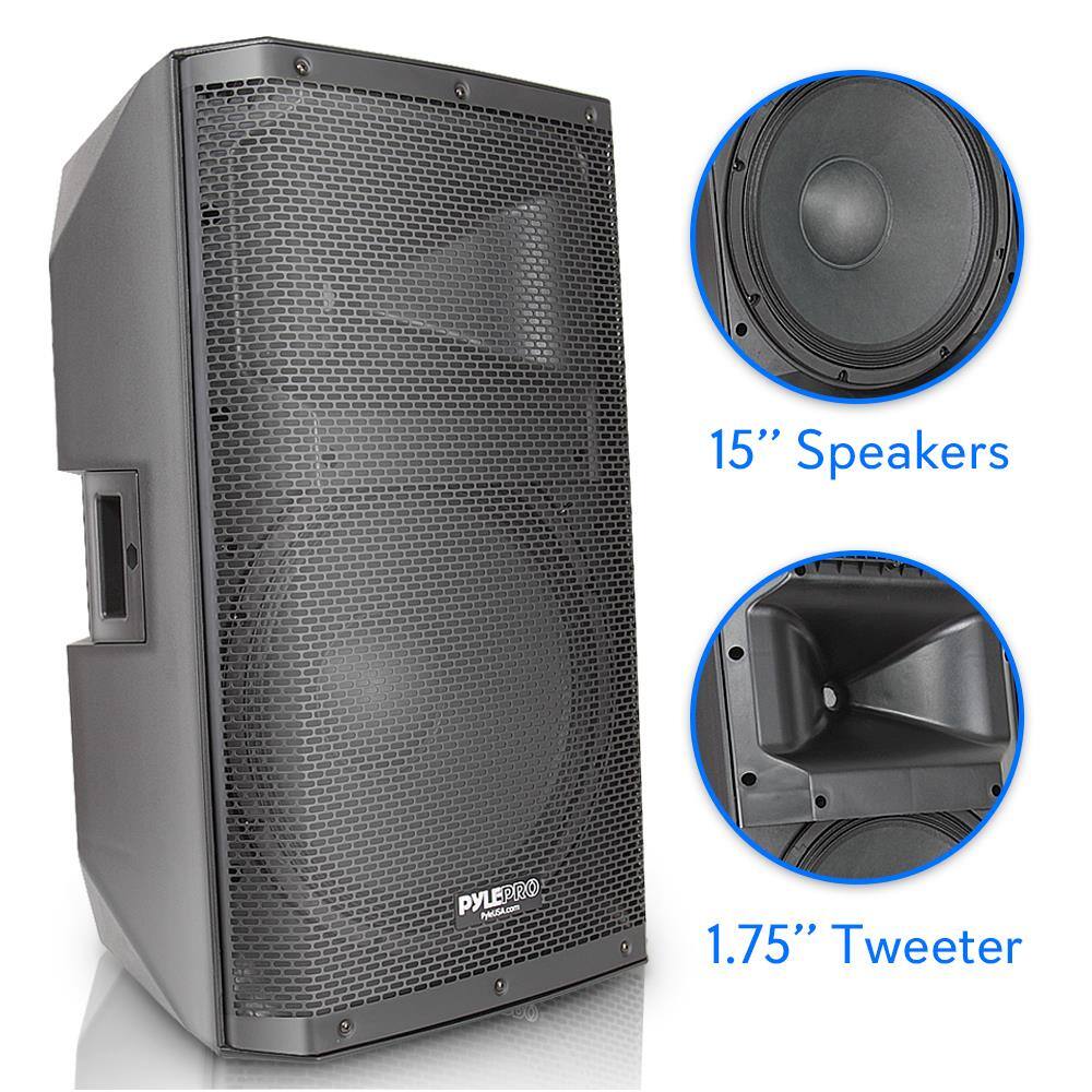 15" Speakers  
1.75" Tweeter  

PYLEPRO