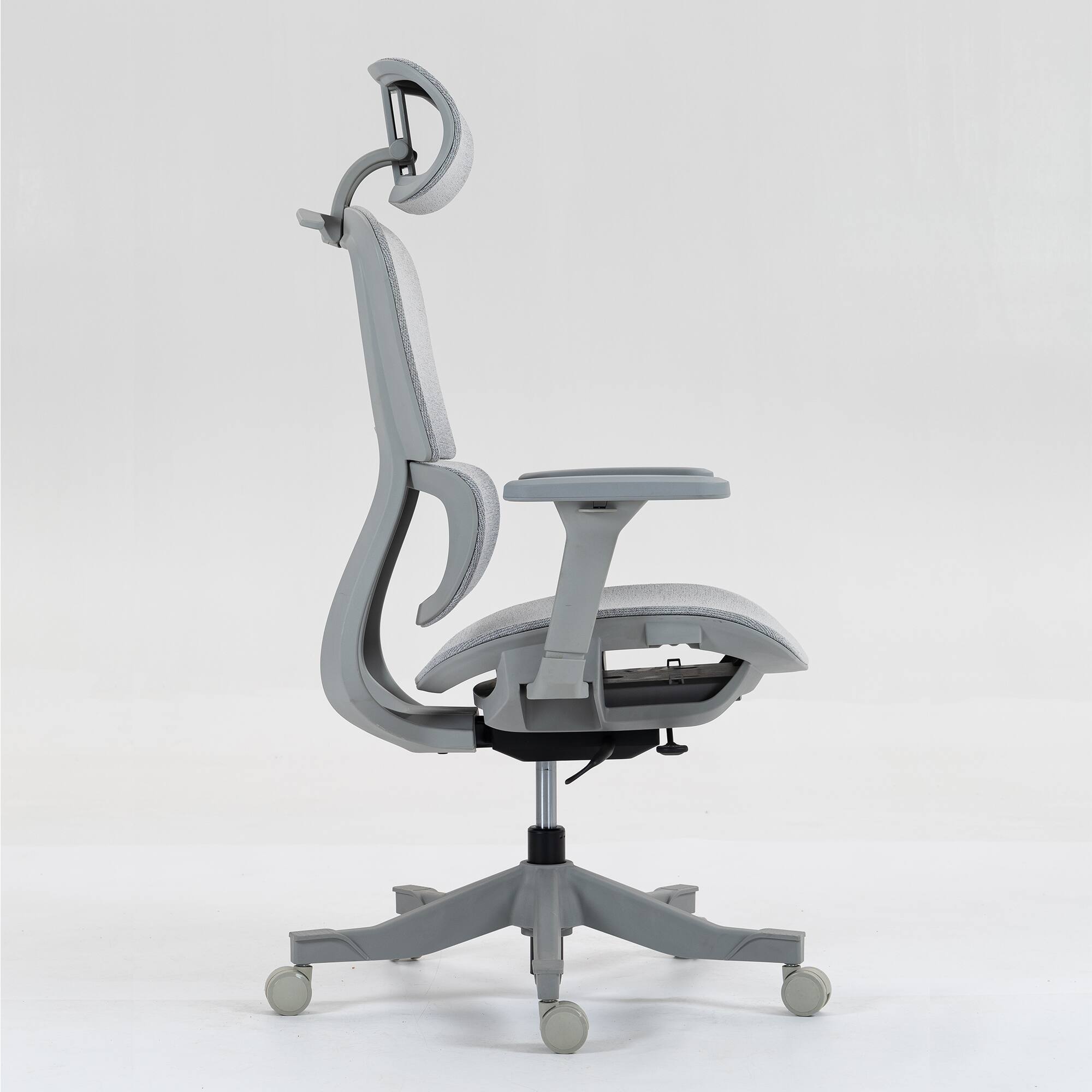Alt View 4. GOODSILO - Ergonomic High Back Mesh Office Chair with Adjustable Lumbar Support - Grey.