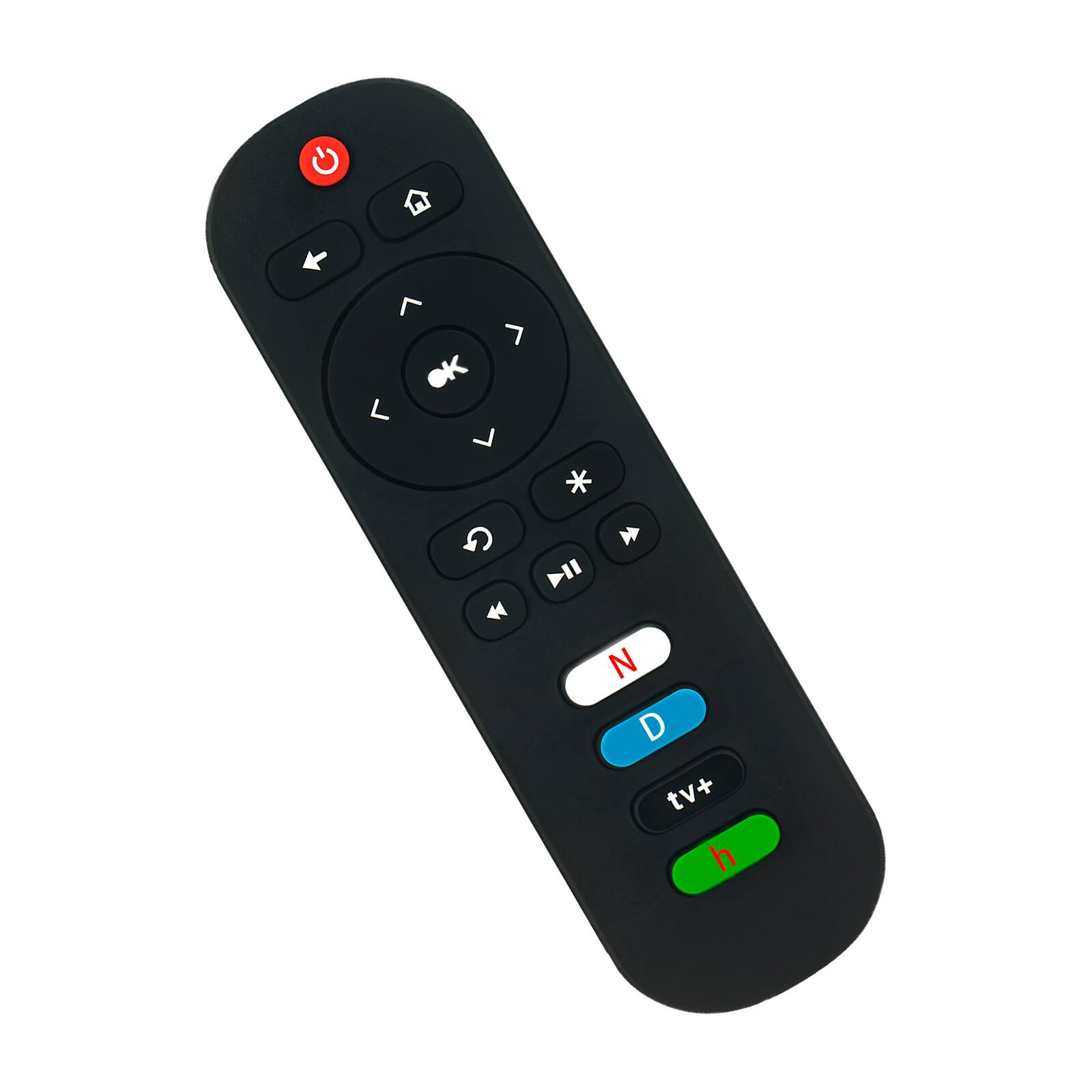 Angle. WINFLIKE - New Replacement Remote Control fit for Roku TV,Compatible for TCL Roku Smart TVs - black.