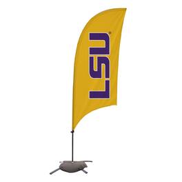 Victory Corps - LSU Tigers 7.5' Razor Feather Flag with Base - Gold