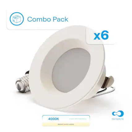 Combo Pack x6
4000K LIGHT APPEARANCE
INFIBRITE BRIGHT WHITE 4000K