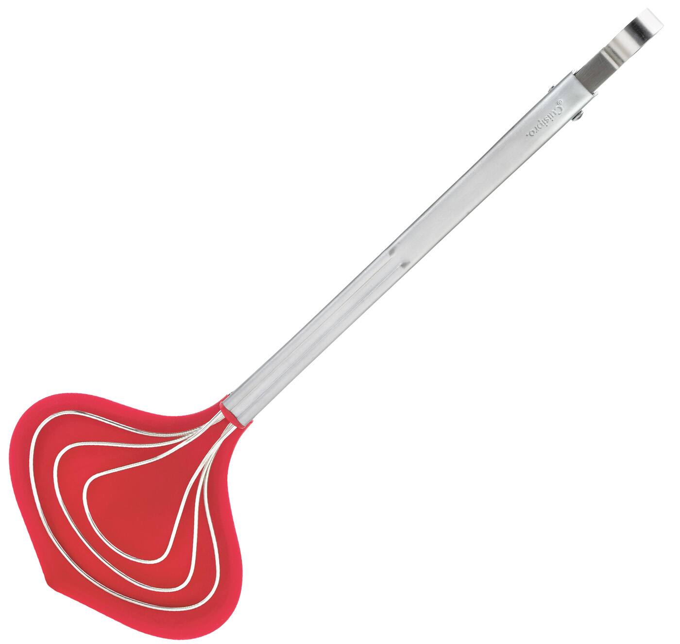 Alt View 2. Cuisipro - 13 Inch Fish Tongs Stainless Steel Silicone Locking Long Seafood - Red.