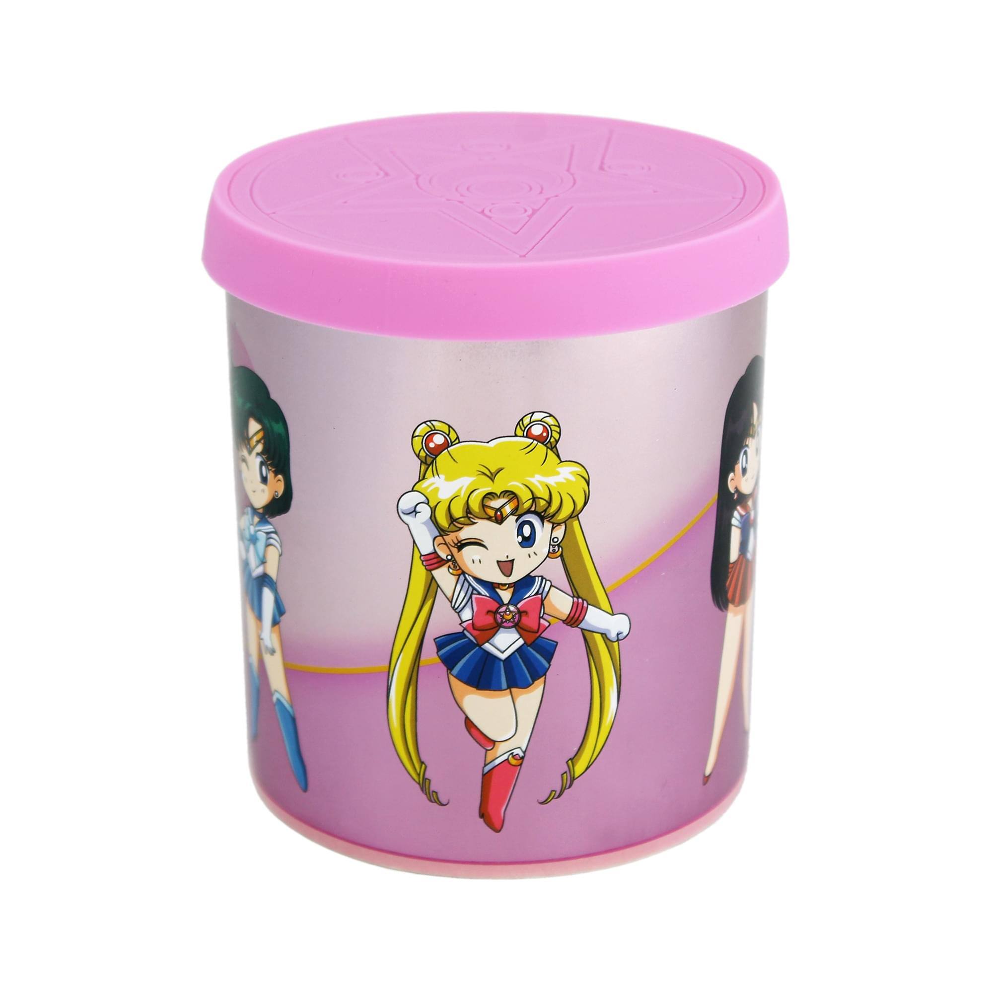 Alt View 1. Just Funky - Sailor Moon Sailor Scouts 16 Ounce Ceramic Mug with Lid - Pink.