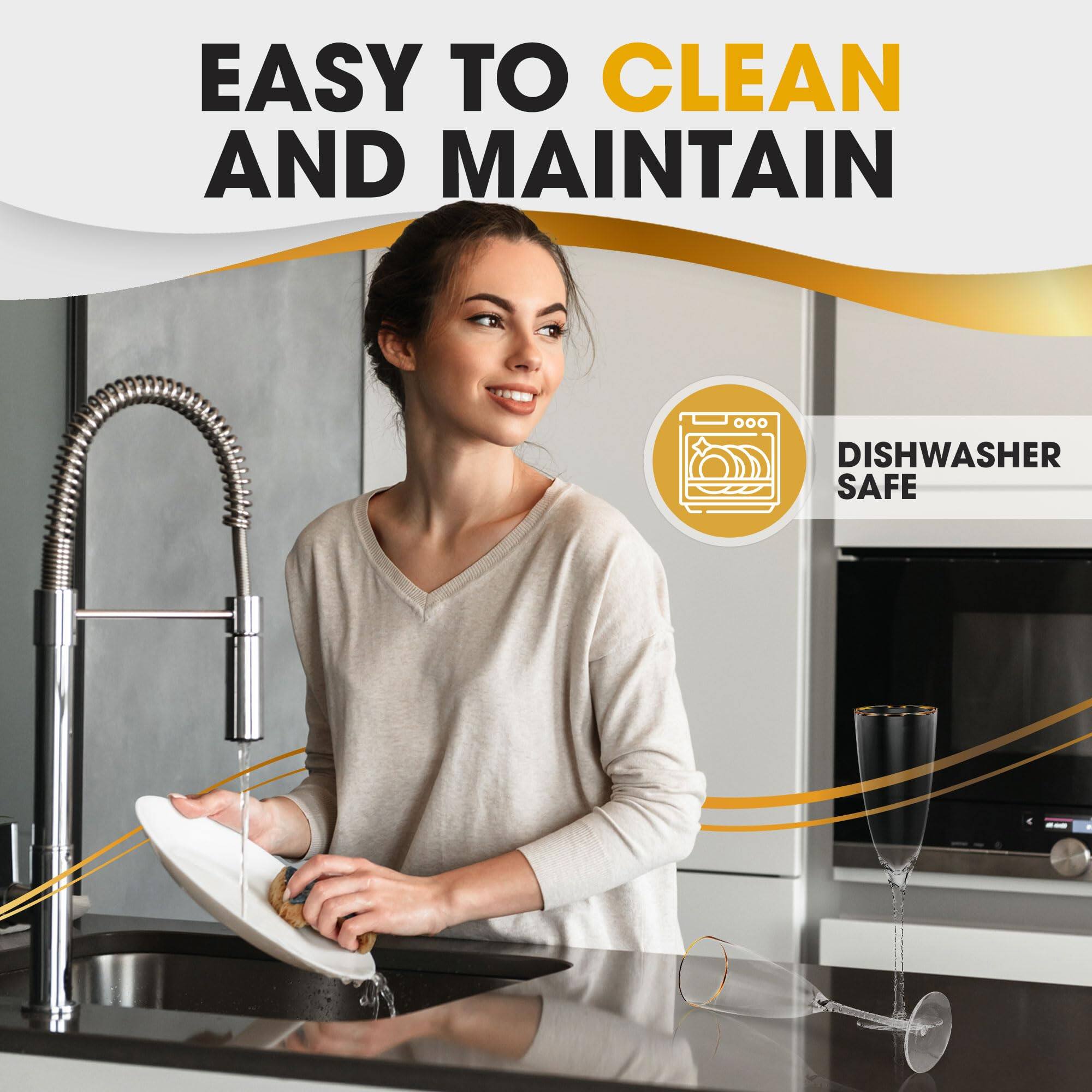 EASY TO CLEAN AND MAINTAIN  
DISHWASHER SAFE