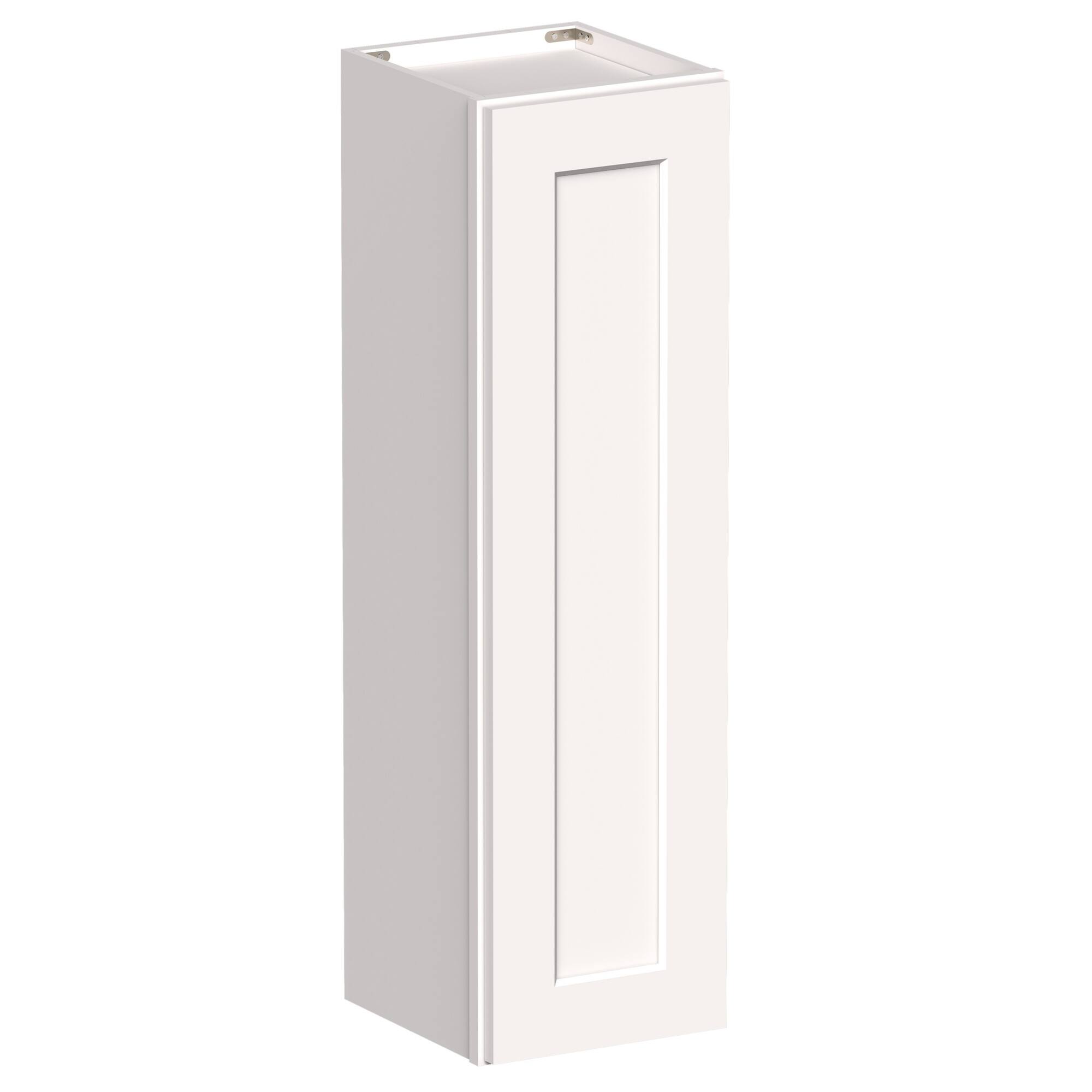Angle. Boyel Living - 12-in W x 42-in H x 12-in D Shaker RTA Kitchen Wall Cabinet with Soft-Close - White Shaker.