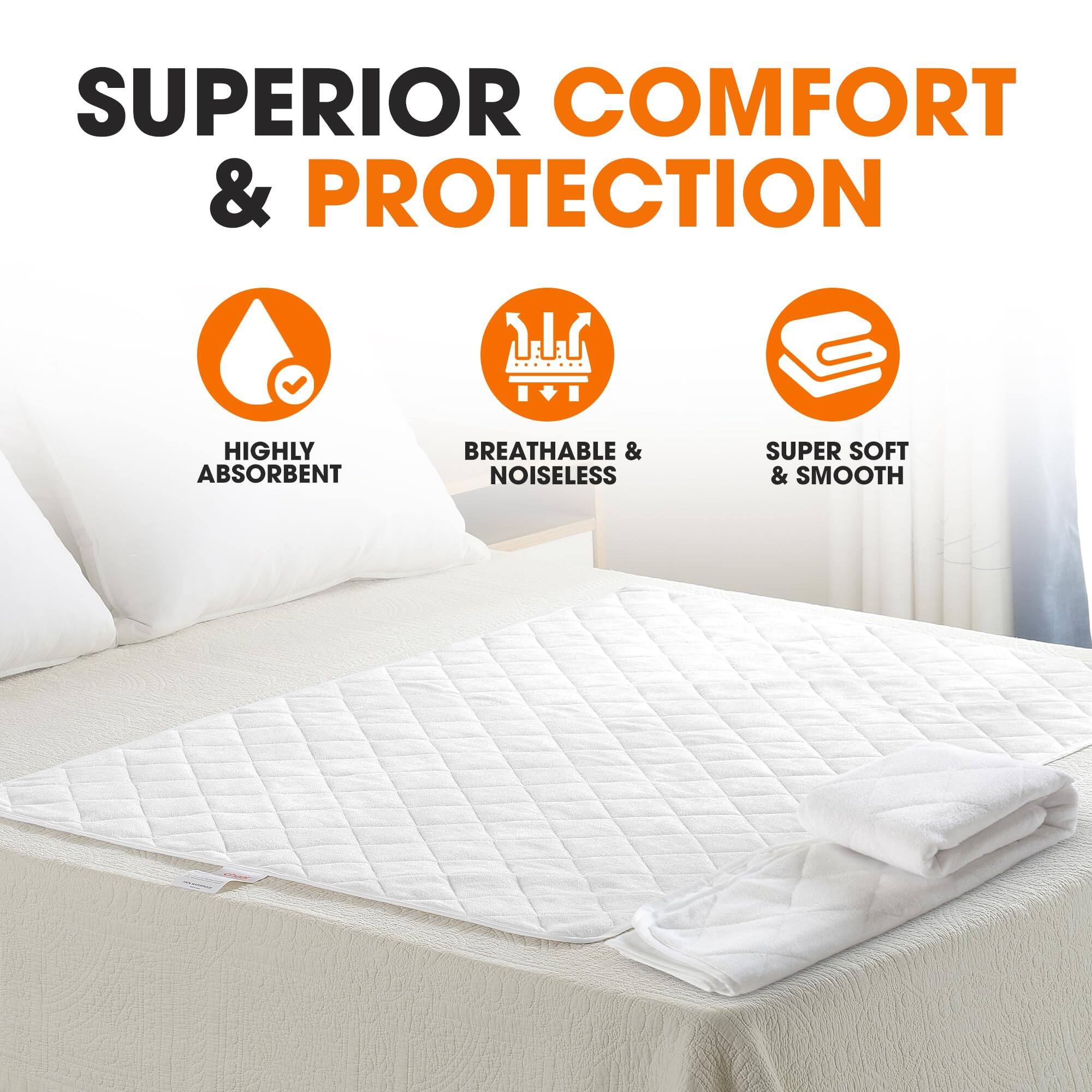 SUPERIOR COMFORT & PROTECTION  
HIGHLY ABSORBENT  
BREATHABLE & NOISELESS  
SUPER SOFT & SMOOTH