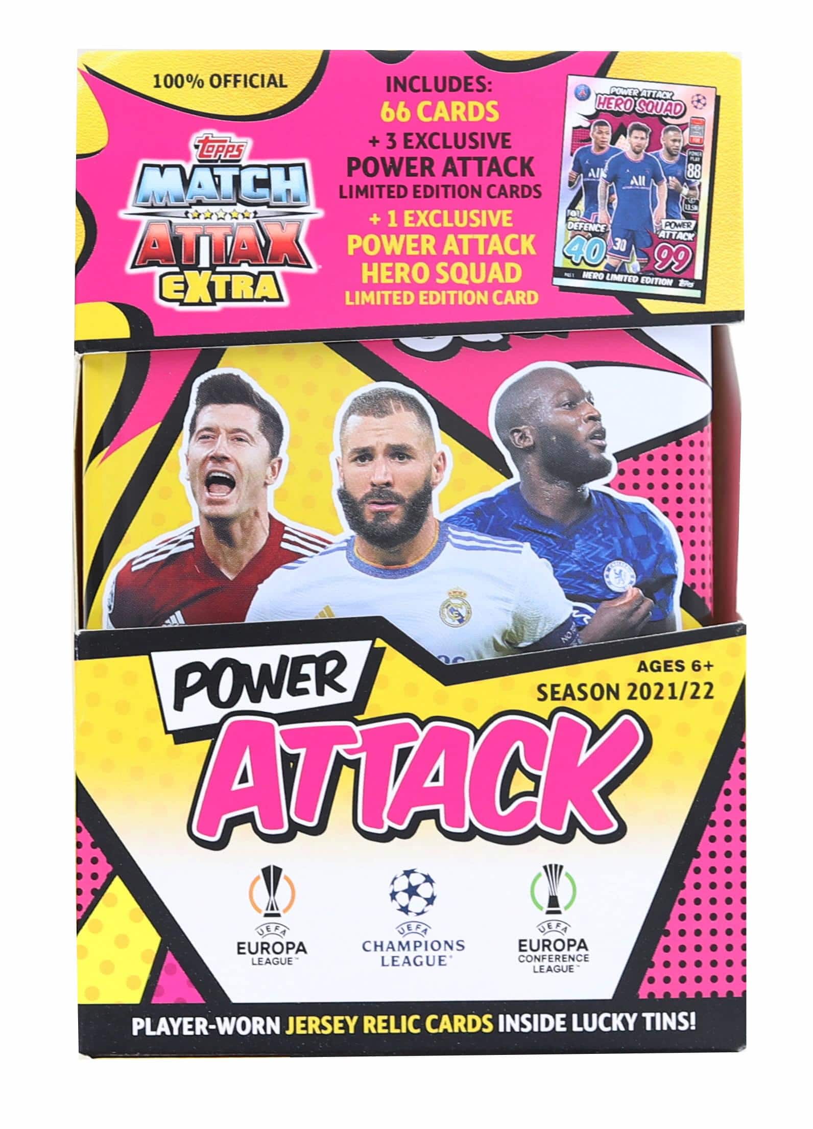 2021/2022 Topps UEFA Champions League Match Attax Extra Mega Tin | Power Attack - Pink price history on PriceWatchPro