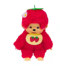 Sekiguchi Monchhichi Fruit Color Plush Doll - Strawberry Red