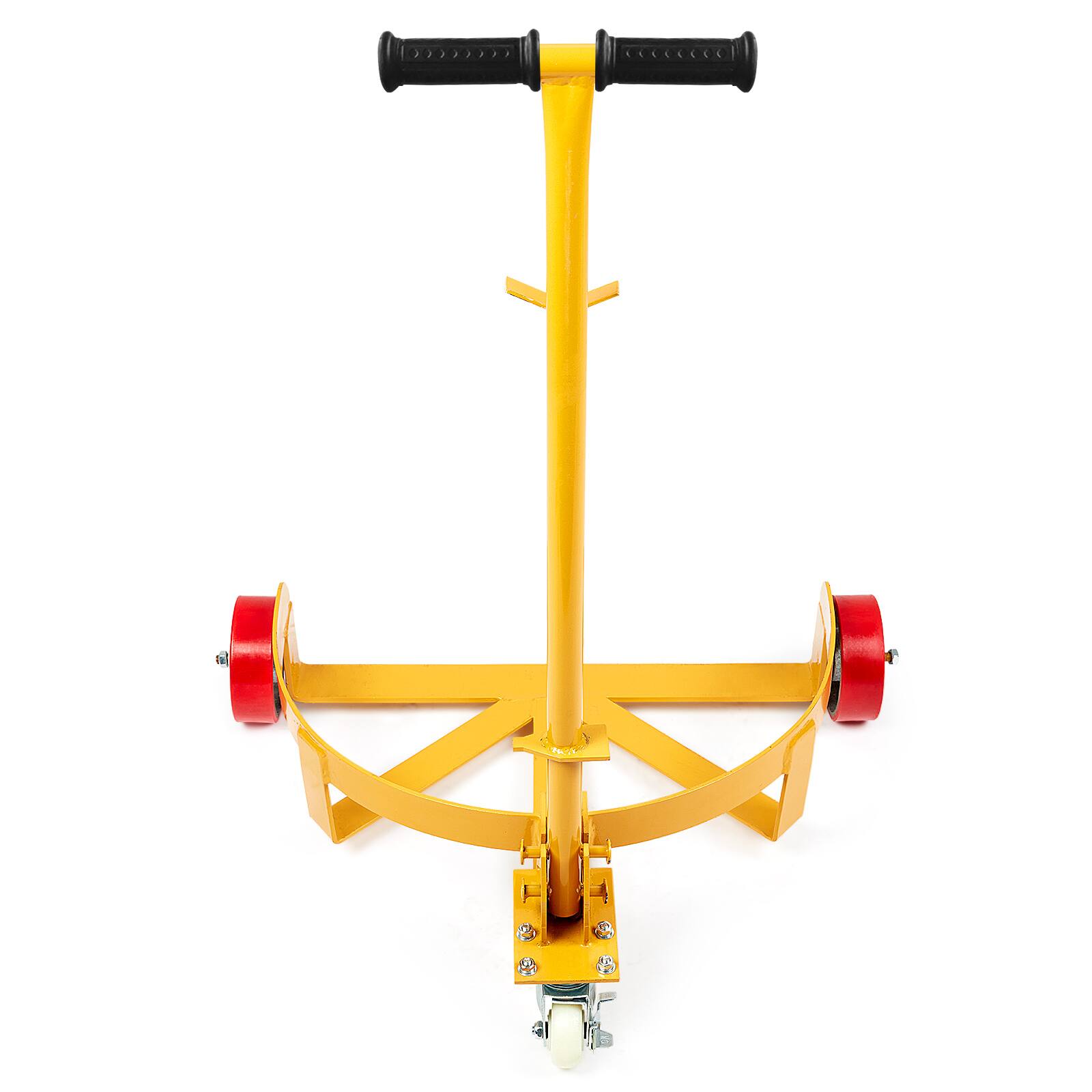 Alt View 5. VEVOR - 55 Gallon Drum Dolly, 1200 lbs Load Capacity,Barrel Dolly Cart Drum Caddy Round Dolly Steel Low Profile,Heavy Duty Steel - Yellow.