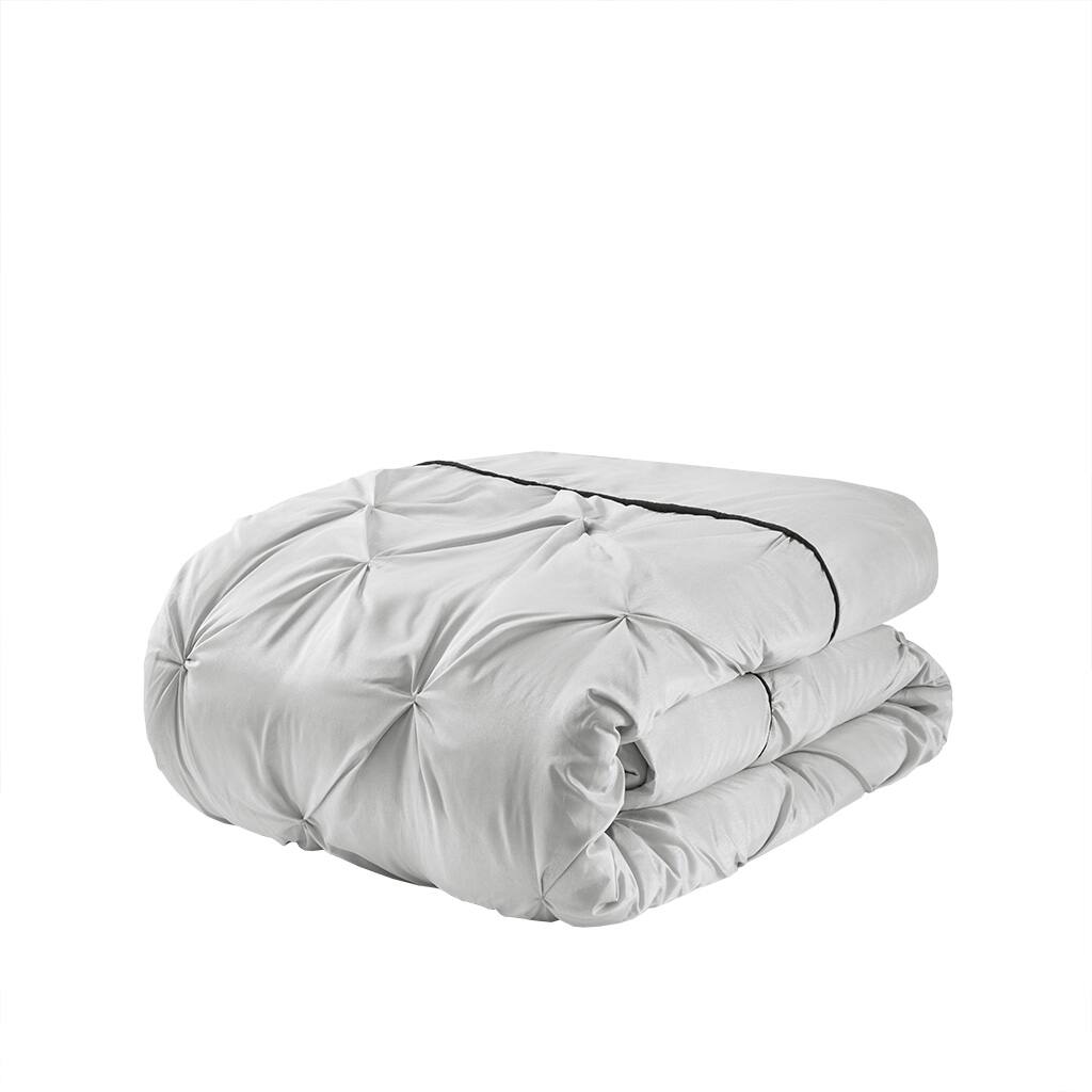 Alt View 3. Gracie Mills - Gracie Mills Steele 24-Piece Faux silk Polyoni Tufted Room in a Bag - Grey.