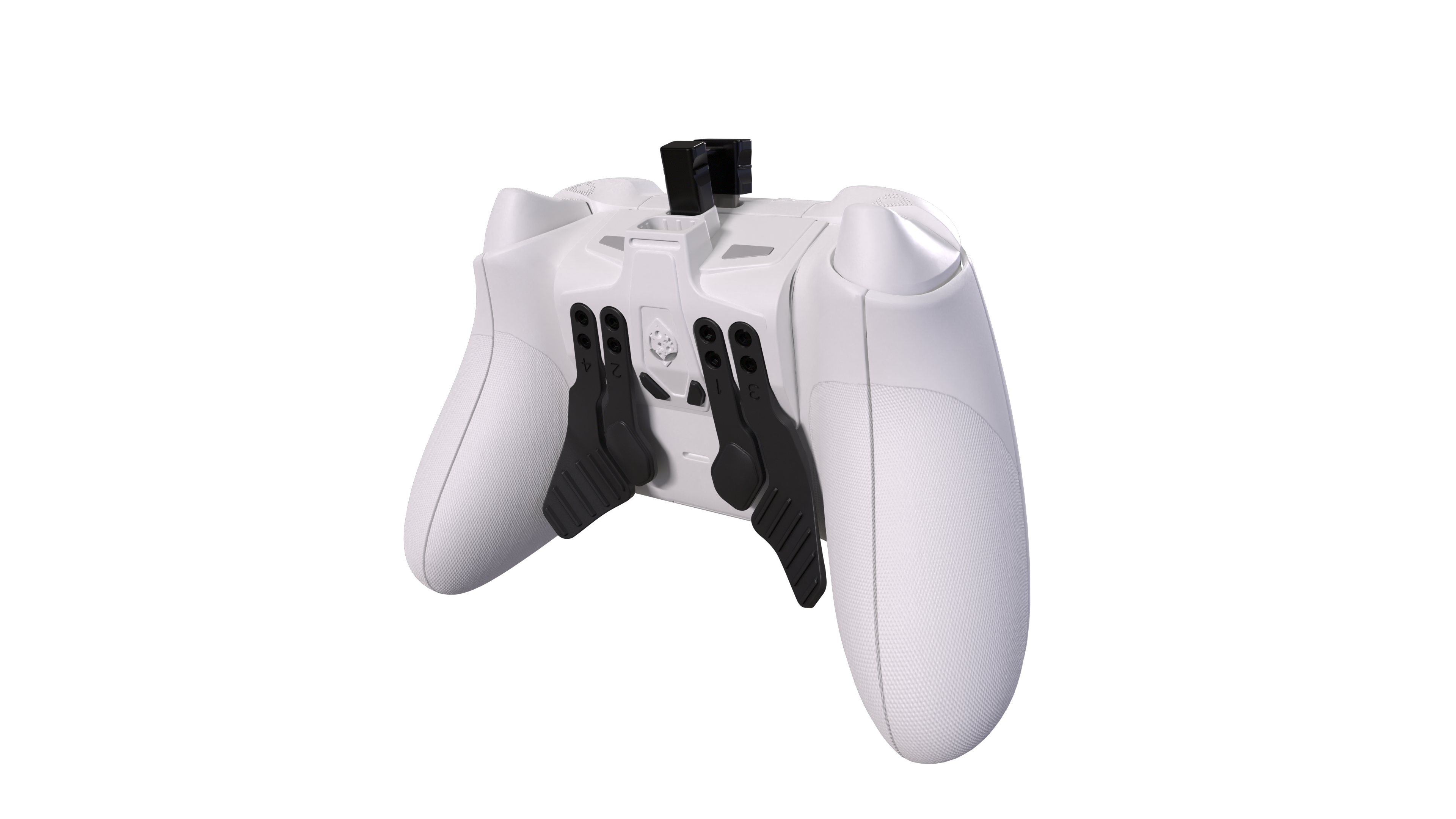 Back. Collective Minds - Strike Pack Horizon 4 Back Paddle adapter for standard Series X | S and Xbox One Controllers - White.