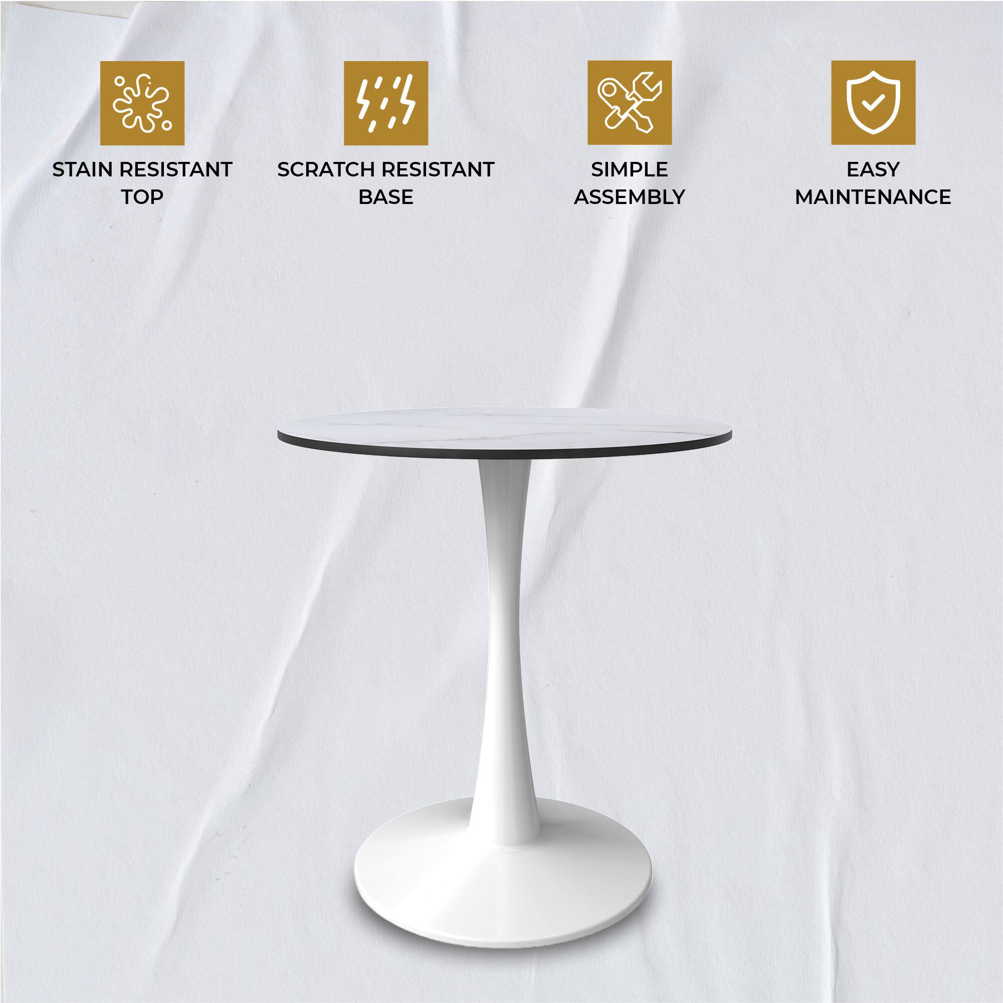 STAIN RESISTANT TOP  
SCRATCH RESISTANT BASE  
SIMPLE ASSEMBLY  
EASY MAINTENANCE