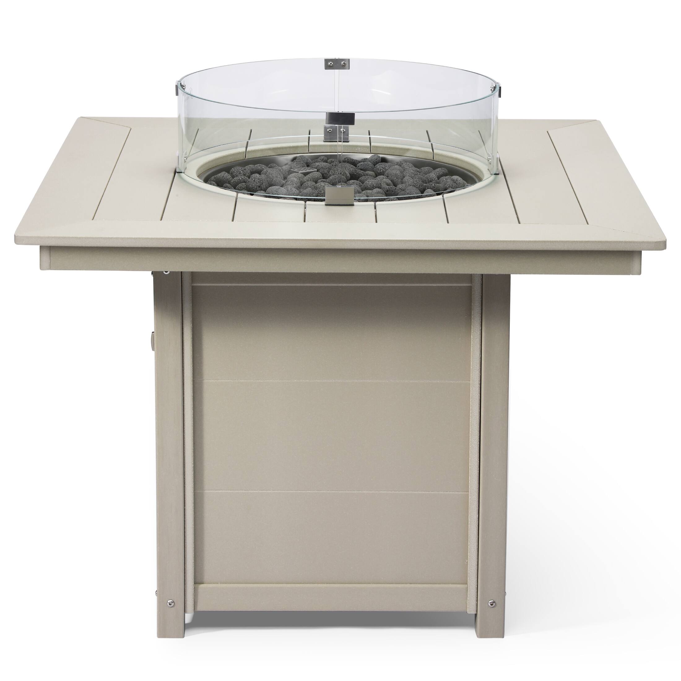 Alt View 1. WestinTrends - WestinTrends Helios Modern Outdoor Patio Propane 42" Square Fire Pit Table.