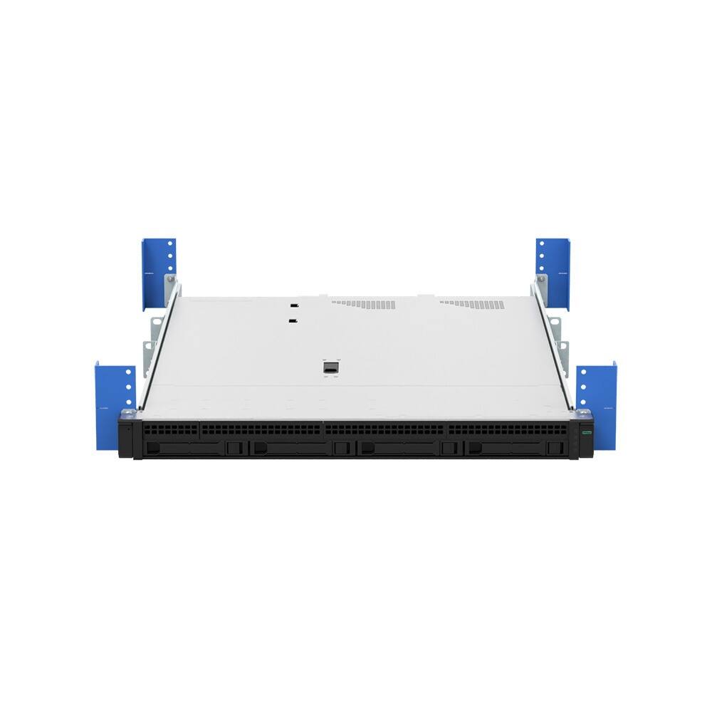 Alt View 2. RackSolutions - RackSolutions 1U Raven 100-A Rail for HPE - Black.