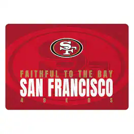 Pegasus - San Francisco 49ers 60" x 90" Oversized Slogan Fade Ultra Cozy FAN-mily Blanket - Multicolor