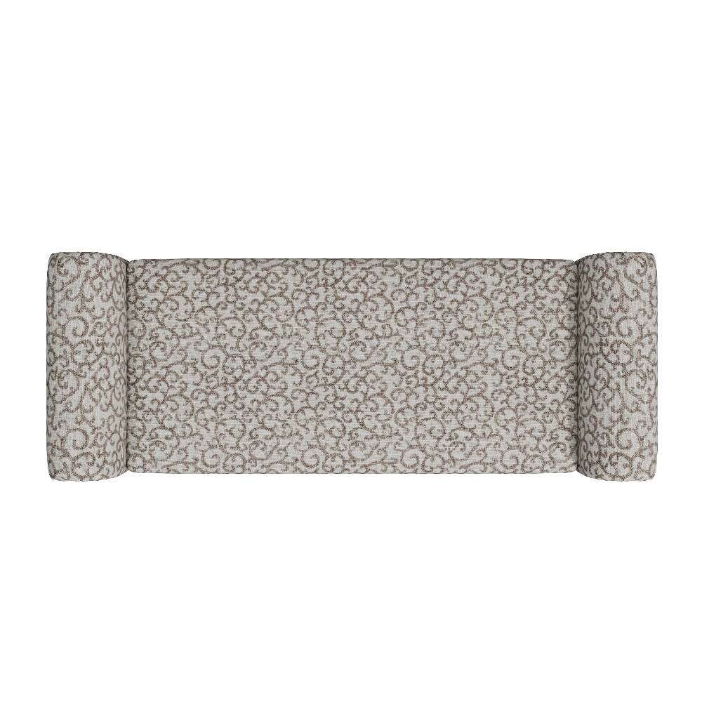Alt View 4. Ropilly - Ropilly Floral Upholstered Storage Ottoman Bench with Rolled Arms - Floral.