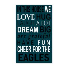 Fan Creations - Philadelphia Eagles 11" x 19" Briteline In This House Sign - Multicolor