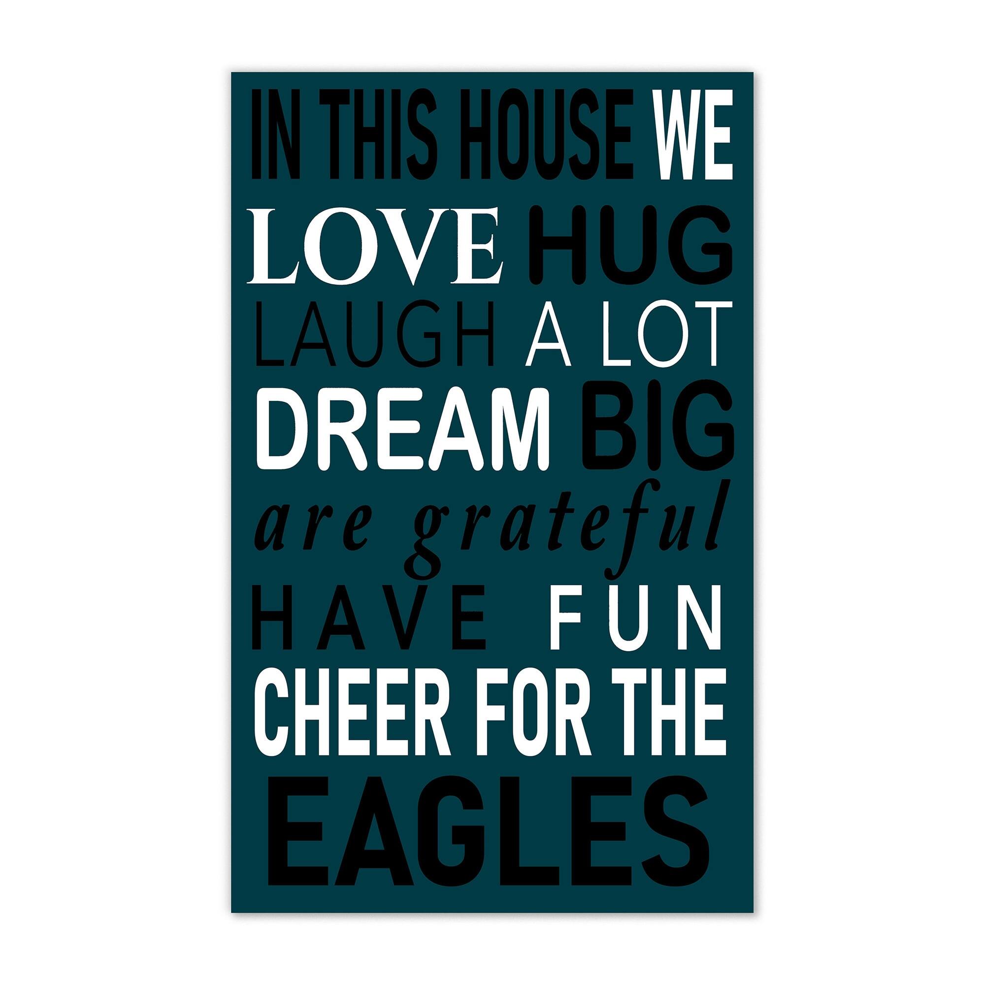 Philadelphia Eagles 11" x 19" Briteline In This House Sign