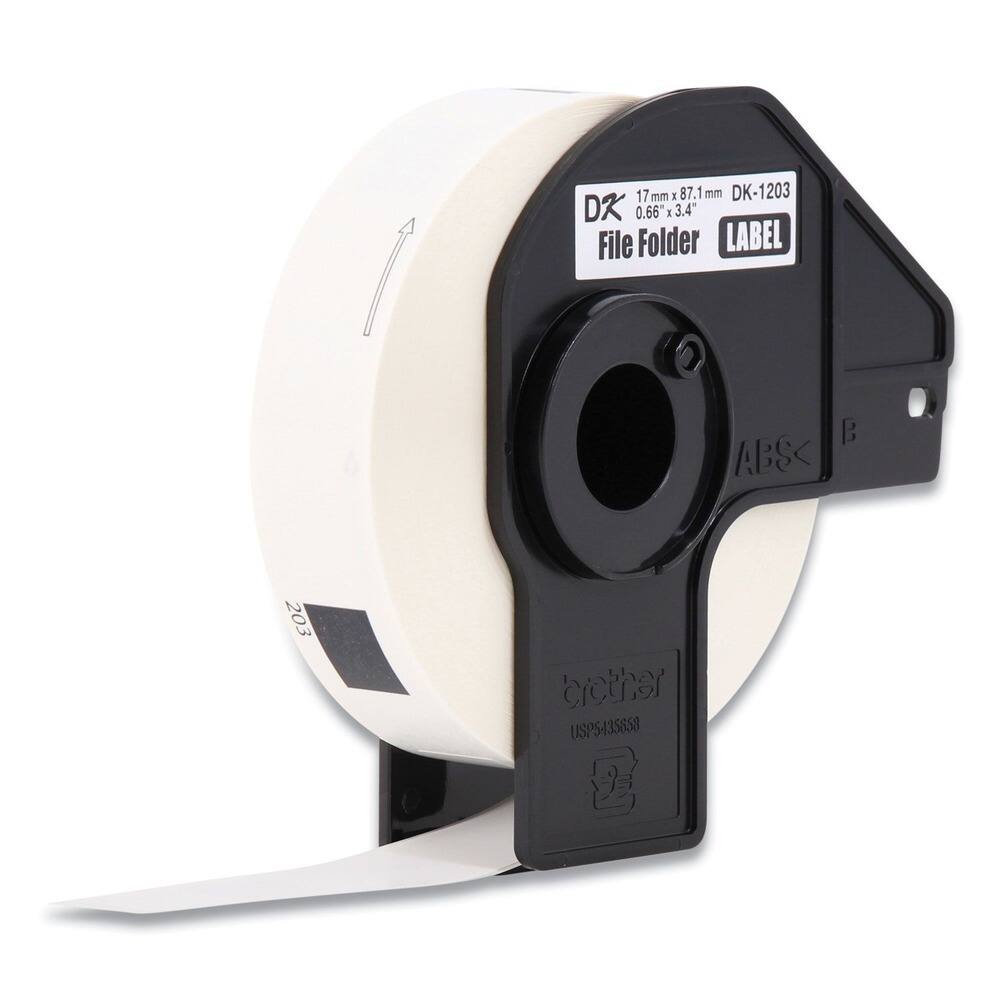 17 mm x 87.1 mm  
DK-1203  
0.66 x 3.4"  
File Folder LABEL  
ABS  
B  
brother  
USP5435858