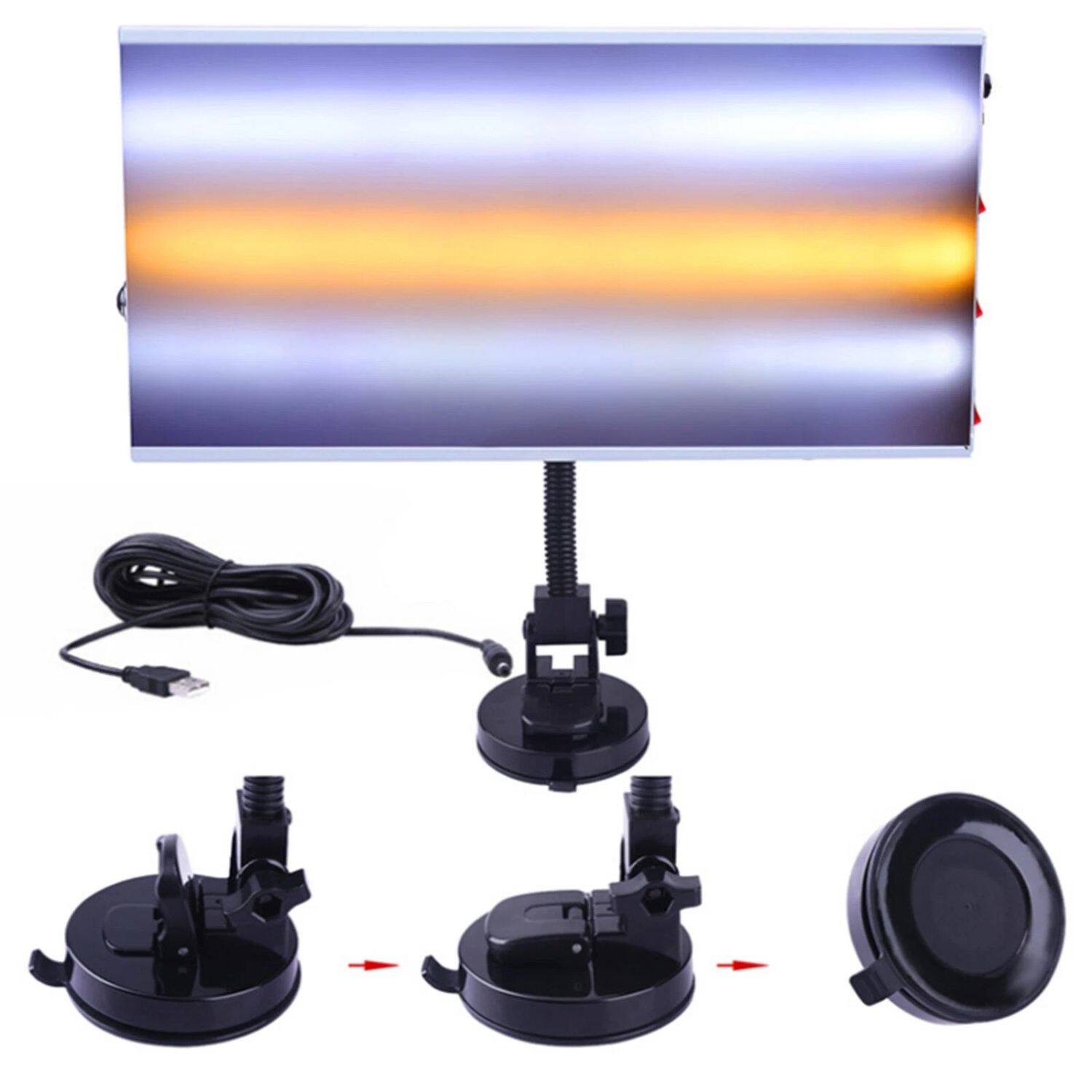 Back. Home Collection - Paintless Dent Removal (PDR) LED Line Board Light – 3-Strip Repair Lamp Kit with Adjustable Suction Base, USB Powered.