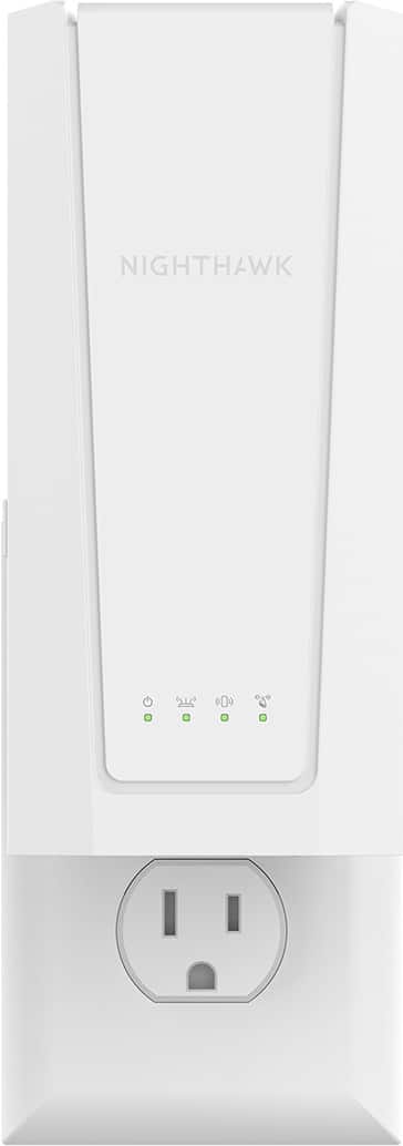 NETGEAR - BE5000 Dual-Band Wi-Fi 7 Wall Plug Range Extender - White - Front_Zoom