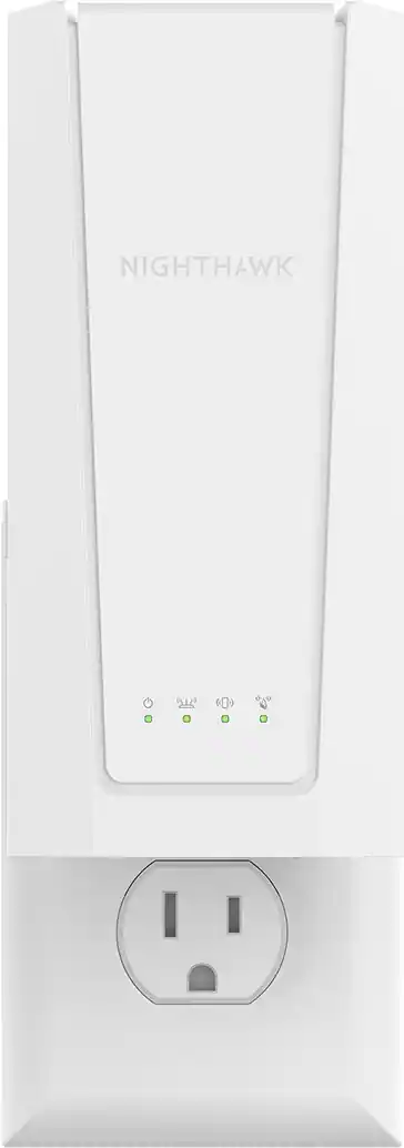NETGEAR - BE5000 Dual-Band Wi-Fi 7 Wall Plug Range Extender - White