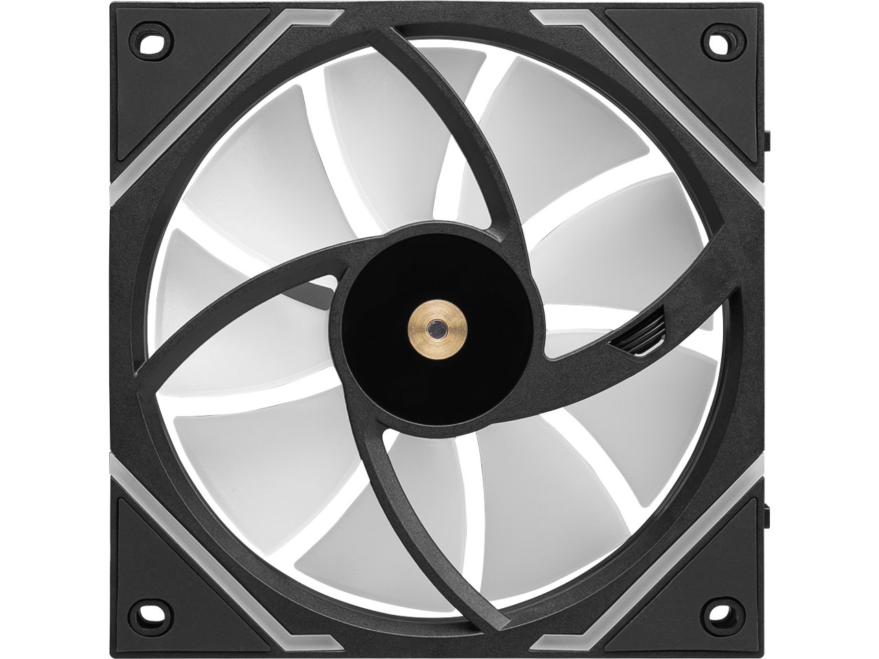 Alt View 5. MSI - MSI MPG EZ120 ARGB Fan - 120mm, Magnetic Block, Daisy-Chain, Fluid Bearing, 3-Pack - ARGB.