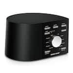 ASTI - Sound + Sleep Noise Machine - Non-Looping Environmental/Nature Sounds for Sleep - With Sleep Timer & Headphone Jack - Black