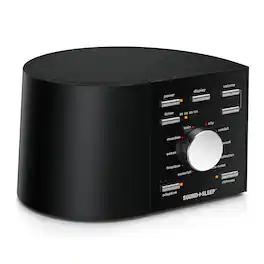 ASTI - Sound + Sleep Noise Machine - Non-Looping Environmental/Nature Sounds for Sleep - With Sleep Timer & Headphone Jack - Black